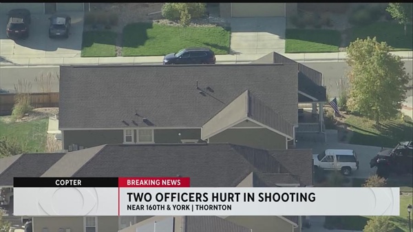 2 Thornton police officers struck by gunfire in neighborhood