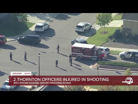 2 Thornton officers shot in standoff have 'non-life threatening injuries': PD