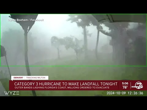 Hurricane Milton update: Outer bands lashing Florida’s coast