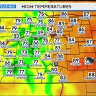 Above normal temperatures before a big cool down for Colorado next week