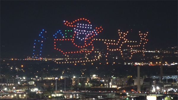 A drone show will happen every night in downtown Denver this holiday season