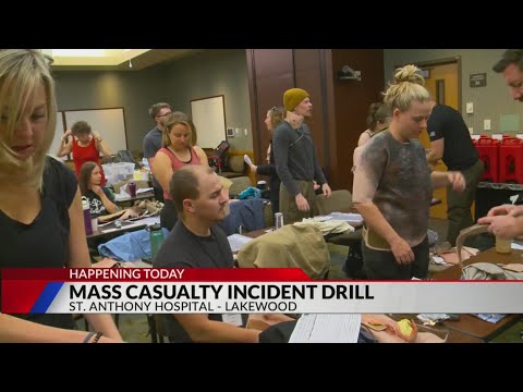 St. Anthony Hospital practicing mass casualty drill