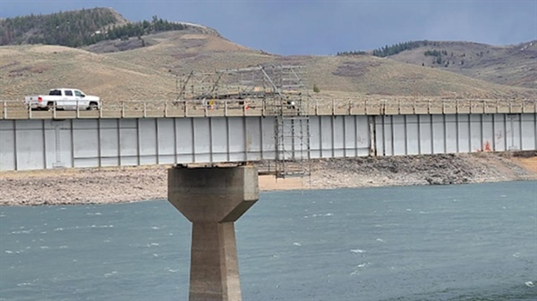 Bridge over Colorado's Blue Mesa Reservoir to reopen to all traffic next week