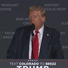 Donald Trump promises to enact what he calls "Operation Aurora" in Colorado rally