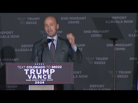 Stephen Miller introduces Trump at Aurora rally