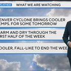 Cooler temperatures in Denver on Sunday, high elevation snow to end the week ahead?