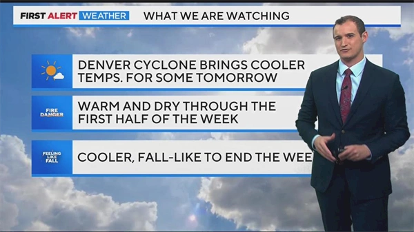 Cooler temperatures in Denver on Sunday, high elevation snow to end the week ahead?