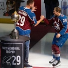 MVP to MVP: Jokic presents MacKinnon with Hart Memorial Trophy