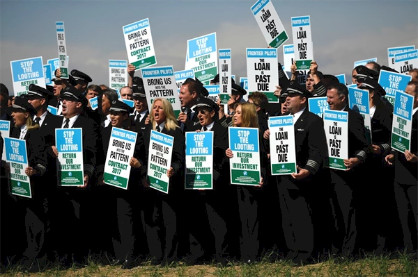 Pilots for Denver-based Frontier Airlines vote to strike if necessary