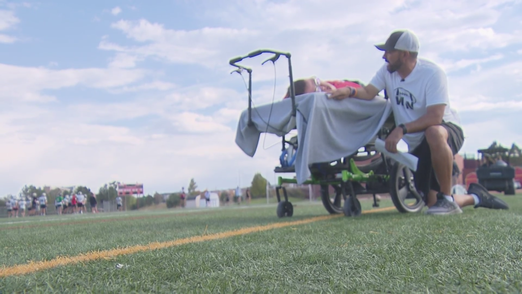 Against all odds, the heart and soul behind one Colorado high school football team's motivation lives life to the fullest