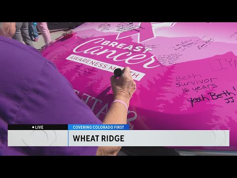 Colorado State Patrol unveils vehicles wrapped for breast cancer awareness