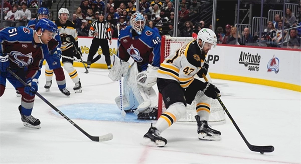 Bruins hold on for 5-3 win, Avalanche drop 4 in a row to start season for 1st time since 1998-99