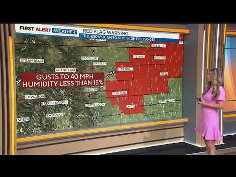 Colorado weather: High fire danger for some Thursday before rain and mountain snow arrives Friday