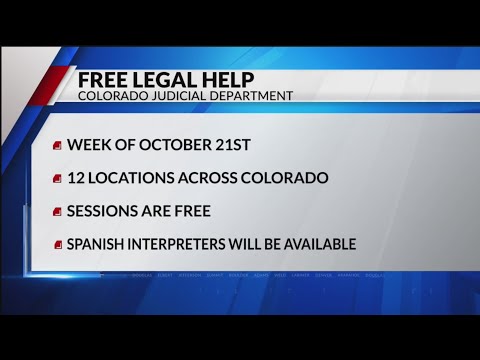 Colorado Judicial Department hosting free legal help sessions across state