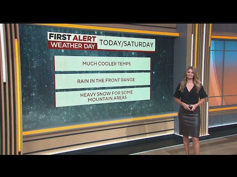 First Alert Weather Day: Front Range rain with mountain snow this weekend