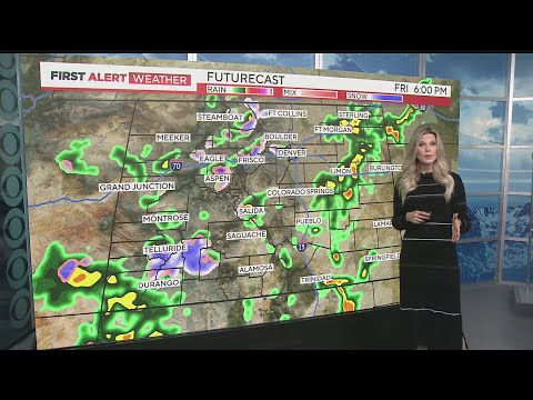 Much cooler temperatures and wet weather in Colorado