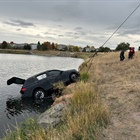 Stolen car recovered from Aurora pond, no victims found