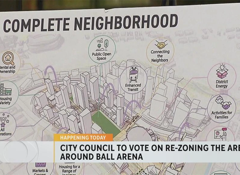 Denver City Council to vote on rezoning 70 acres around Ball Arena