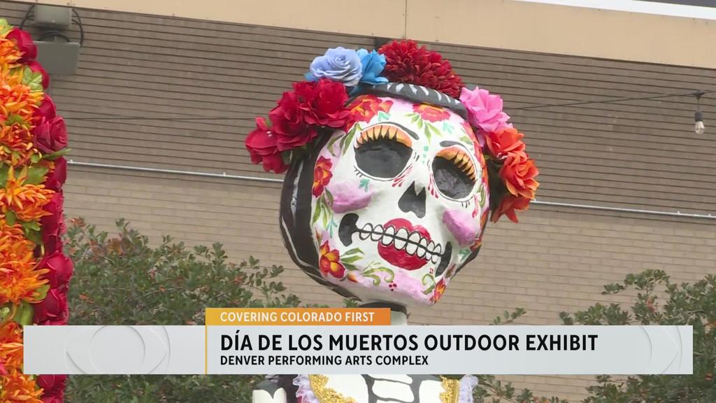 Día de los Muertos exhibit on display at the Denver Performing Arts Complex