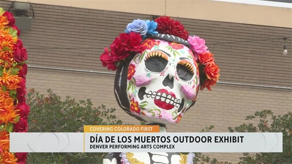 Día de los Muertos exhibit on display at the Denver Performing Arts Complex