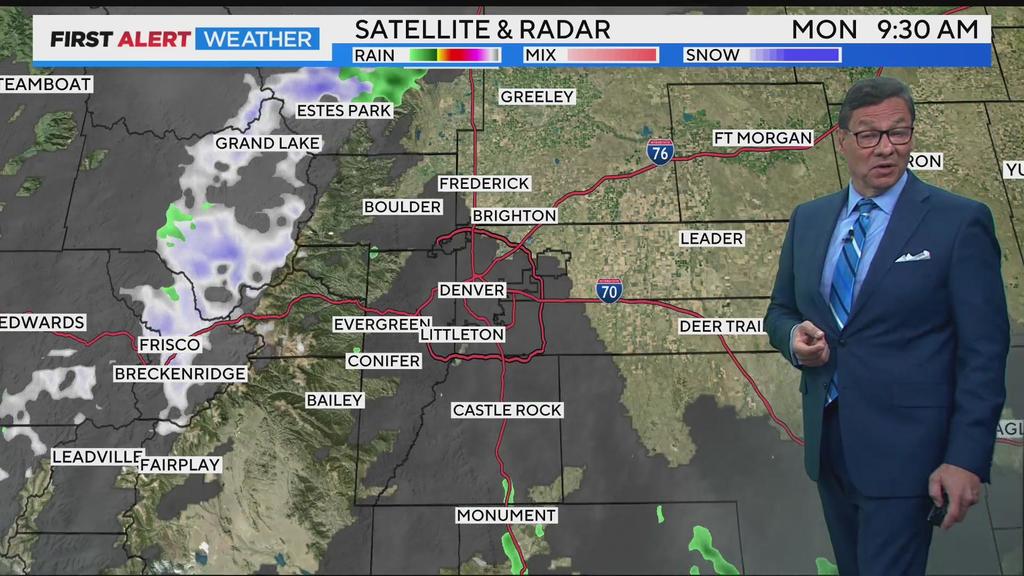 Storm moving out of Colorado with a mild stretch settling in for the week