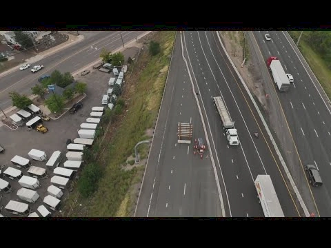 Troopers sending warning messages to truck driver's cabs about dangerous driving in the mountains