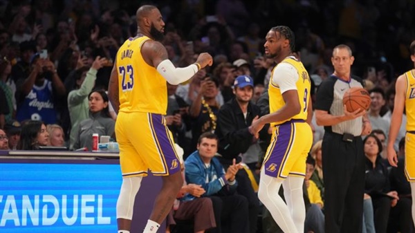 LeBron and Bronny James make history as the NBA's first father-son duo to play together