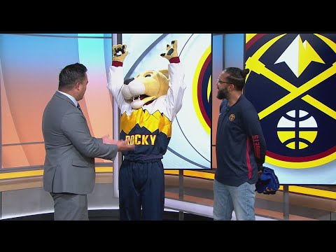 Denver Nuggets mascot Rocky visited the CBS Colorado Mornings studios