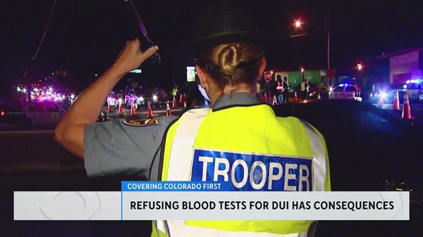 Refusing blood test after getting pulled over for DUI in Colorado will add...