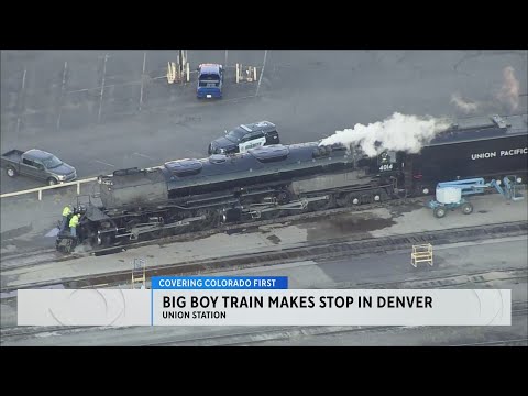 One of Union Pacific's Big Boy trains makes a stop at Denver's Union Station