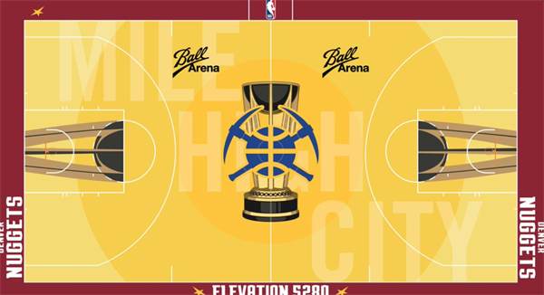 See the Nuggets’ new NBA Cup home court design for 2024 in-season tournament