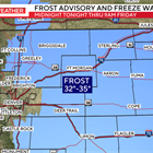 A frost advisory is going into effect in parts of Colorado Thursday night into Friday morning. Find out where.