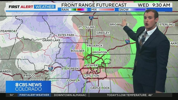 Near record highs on Monday in Denver, accumulating snow across Colorado by mid-week