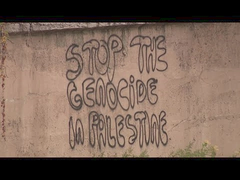 Denver crews cleaning up pro-Palestine graffiti along Cherry Creek Trail