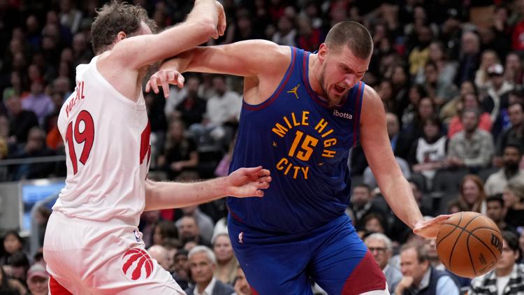 Nikola Jokic scores 40, Nuggets rally from 15 down to beat Raptors for first win...