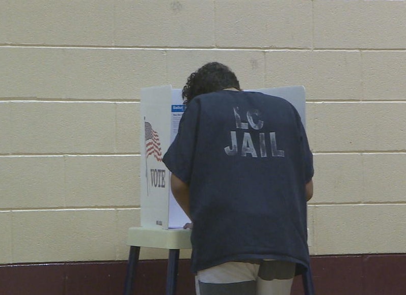 Inmates cast in-person ballots during Northern Colorado jail voting event