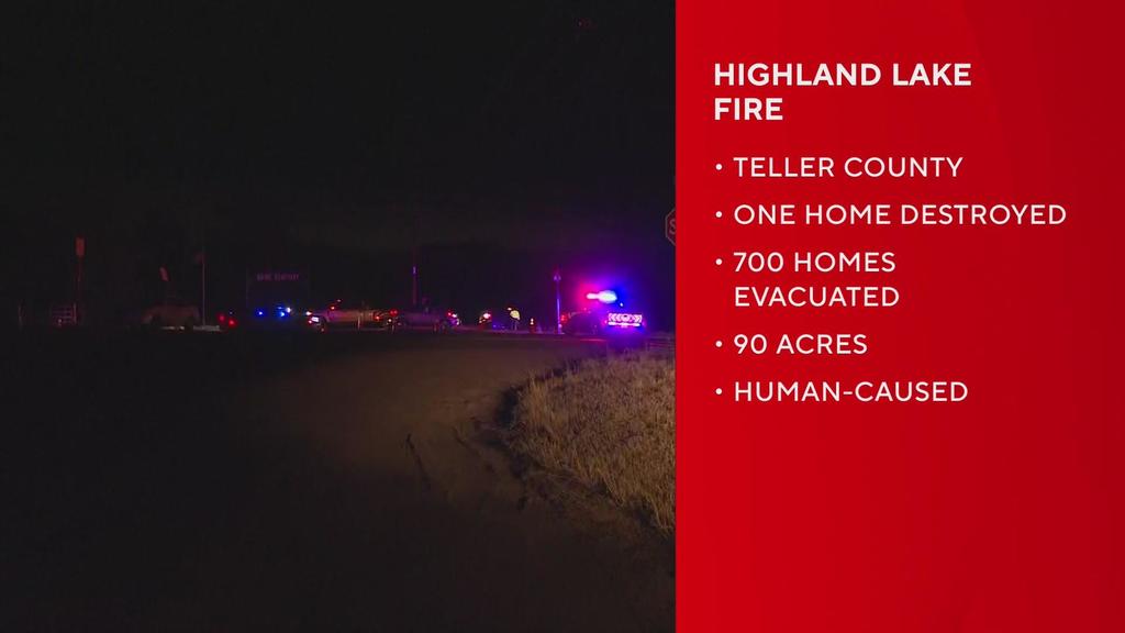 Highland Lake Fire forces evacuations in Teller County, Colorado