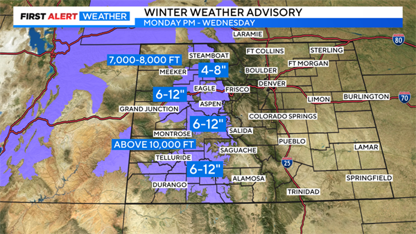 Big changes move into Colorado with Denver's first snow possible Wednesday