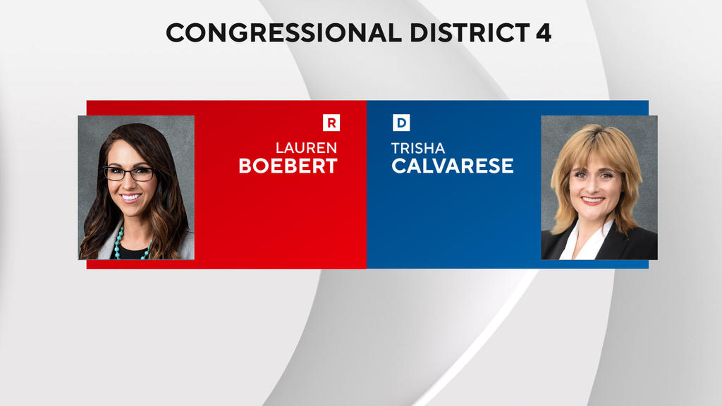 Republican Lauren Boebert faces Democrat Trisha Calvarese in Colorado's 4th Congressional District