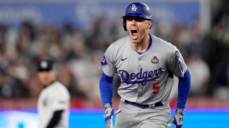 Freddie Freeman homers again for Dodgers early in Game 4 to set a pair of World...