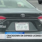 Denver police target expired license plates, vehicle registration starting Nov. 1