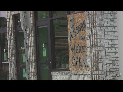 Park Hill business owners, residents find windows shot out Sunday morning