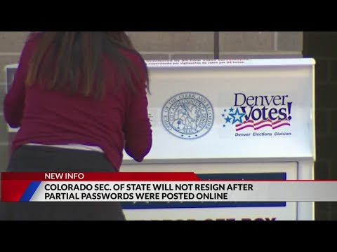 Secretary of State will not resign after partial passwords for voting...