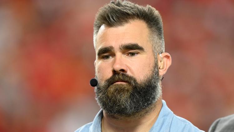 Jason Kelce appears to smash man's phone over homophobic slur used to attack brother Travis