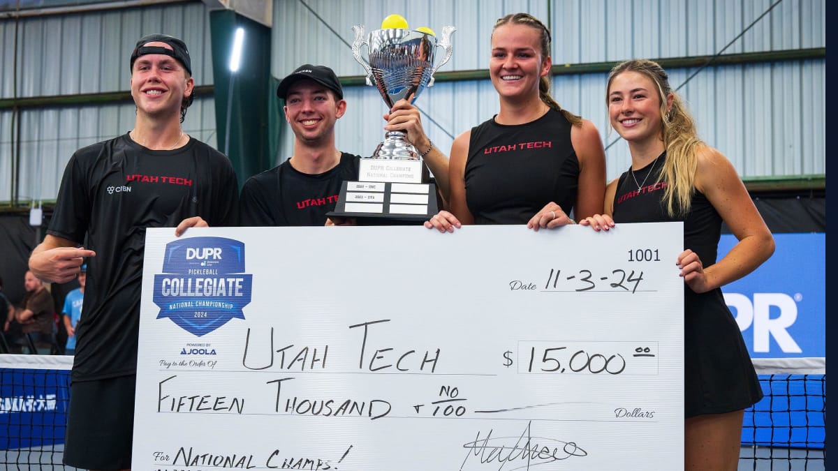 Utah Tech Crowned National Champions, College Pickleball Surging