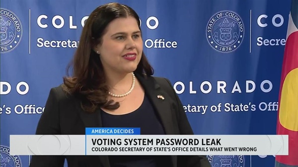 Colorado Secretary of State maintains "elections are secure" after password leak