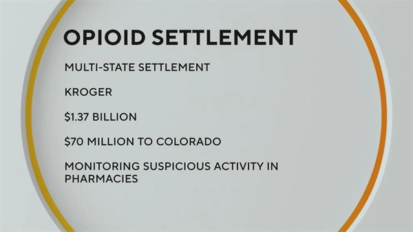 Colorado to receive $70 million in multi-state opioid settlement with Kroger