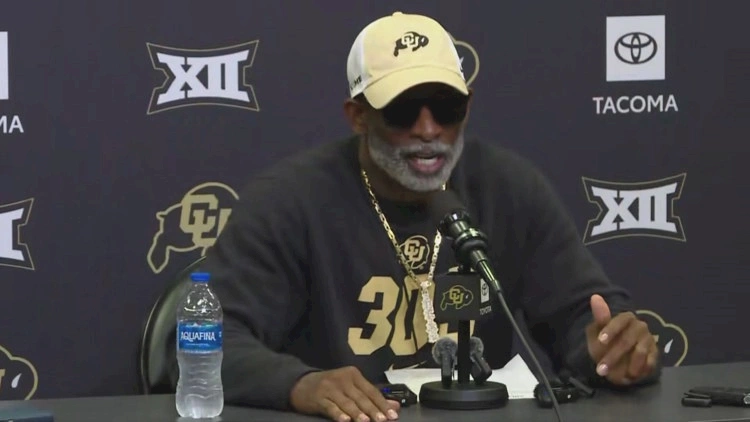 Deion Sanders holds CU Buffs news conference before nationally televised game