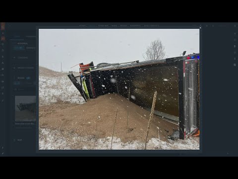 Snowplow rolls over in El Paso County