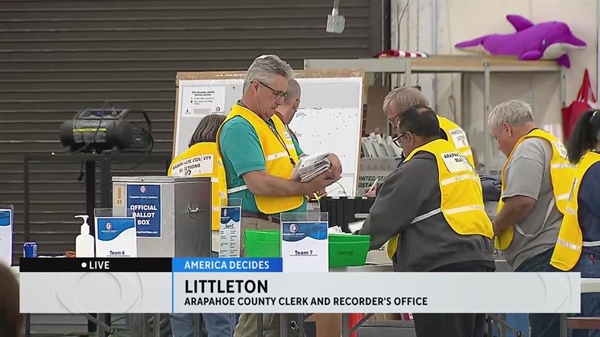 Arapahoe County Clerk and Recorder's Office busy counting ballots on Election Day